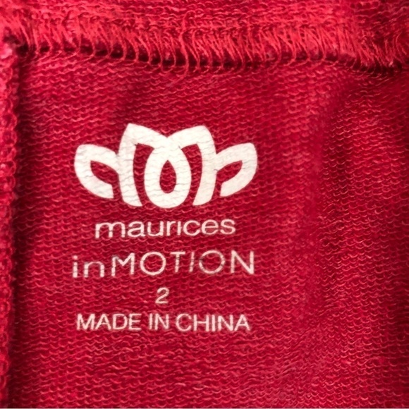 LIKE NEW - MAURICES IN MOTION - Raspberry Pink Stretch Knit Shorts w/Pockets 2X - Picture 3 of 5